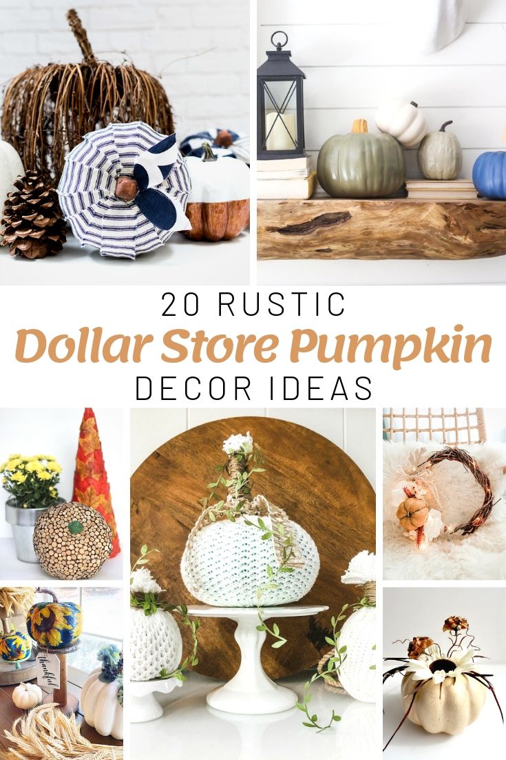 Rustic Dollar Store Pumpkin Decor Ideas - Just Simple Hospitality