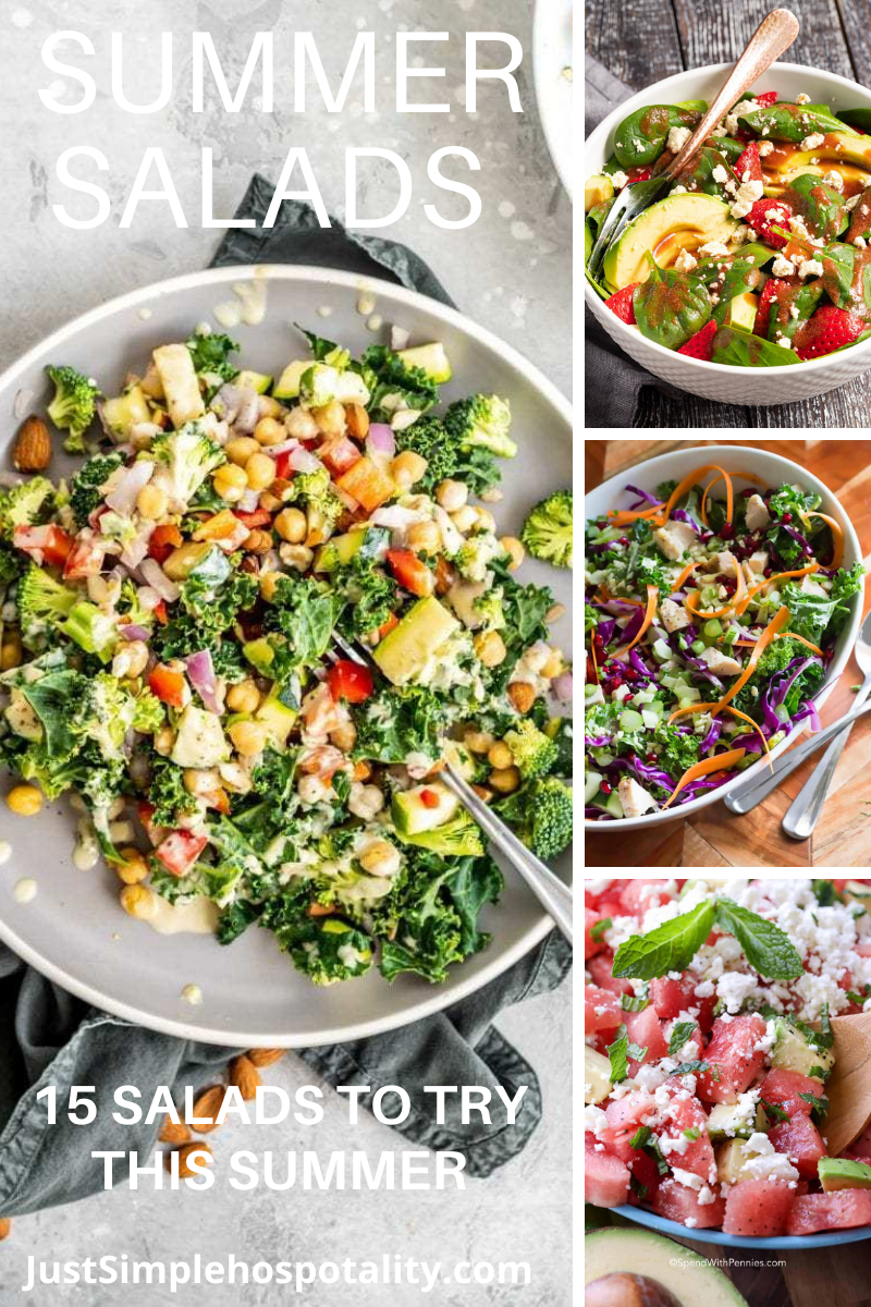 Summer Salads - 15 Salads To Try This Summer - Just Simple Hospitality